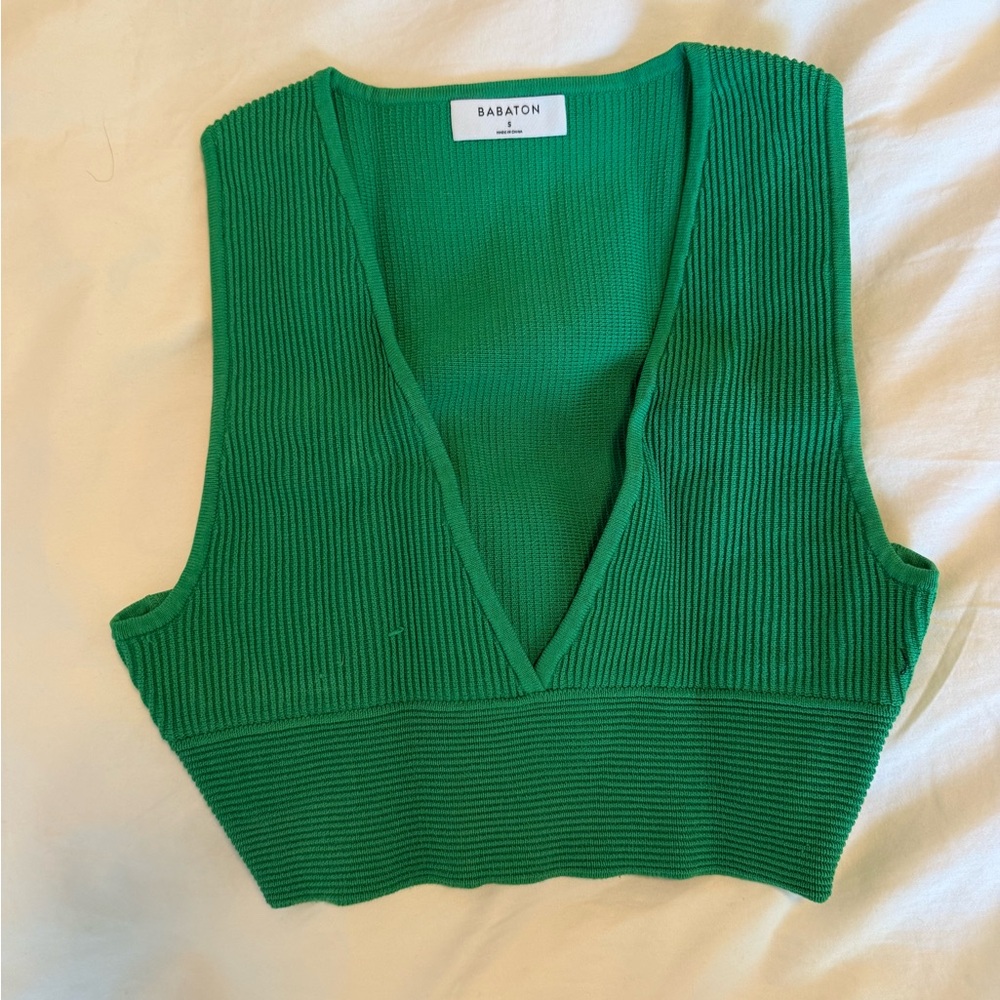 Babaton Vibrant Green Crop Top